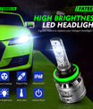 2 Stück 60W 13000 Lumen Auto Scheinwerferlampe, H7 H11 9006 9005 H4  LED Lampe