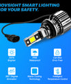 2 Stück 72W 16000LM Lumen Auto Scheinwerferlampe,  H7 H11 9005 9006 H4 LED Lampe
