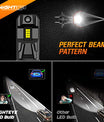 2 יחידות נורת פנס רכב 70W 20000LM לומן, H7 H11 9005 9006 H4 נורת LED