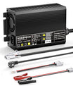 Noeifevo 29,2V 20A LiFePO4 batteriladdare för 24V 25,6V litiumbatteri, 0V BMS aktivera, automatisk avstängning med fullt skydd