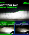 2 Stück 60W 13000 Lumen Auto Scheinwerferlampe, H7 H11 9006 9005 H4  LED Lampe