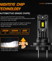 2 Stück 80W 22000LM Lumen Auto Scheinwerferlampe, H7 H11 9005 9006 H4 LED Lampe