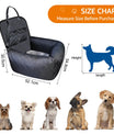 NOEIFEVO CA11 Dog Car Seat Central Pet Car Bed - Portable Pet Carrier for Dogs & Cats, Safety Travel Bag