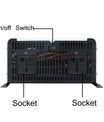 Inverter 12V to 230V Pure Sine Wave, 5000W to 12000W DC to AC Power Inverter with EU Sockets for Car, Truck, Camping, and Household Appliances