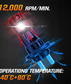 2 יחידות נורת פנס רכב 70W 20000LM לומן, H7 H11 9005 9006 H4 נורת LED