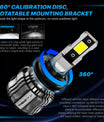 2 Stück 72W 16000LM Lumen Auto Scheinwerferlampe,  H7 H11 9005 9006 H4 LED Lampe