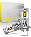 NOEIFEVO H7 H11 H4 9005 9006 Hovedlyspærer, 80W 12V, 6500K Hvit, Høy- og Lavstråle, 2 Stykker Bil Lamper