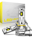NOEIFEVO H7 H11 H4 9005 9006 Hovedlyspærer, 80W 12V, 6500K Hvit, Høy- og Lavstråle, 2 Stykker Bil Lamper