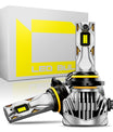 NOEIFEVO 9005 9006 Auto Scheinwerferlampe, 30.000 Lumen, 130W, 6500K Weiß, IP68 Wasserdicht, 100.000 Stunden Lebensdauer, Abblend- und Fernlicht