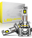 NOEIFEVO H7 Bil Hovedlykt, 60 000 Lumen, 240W, 6500K Hvit, IP68 Vanntett, 100 000 Timer Levetid, Nærlys og Fjernlys