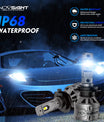 2 Stück 60W 13000 Lumen Auto Scheinwerferlampe,  H7 H11 9005 9006 H4 LED Lampe