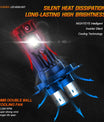 2 Stück 80W 22000LM Lumen Auto Scheinwerferlampe, H7 H11 9005 9006 H4 LED Lampe