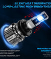 2 Stück 72W 16000LM Lumen Auto Scheinwerferlampe,  H7 H11 9005 9006 H4 LED Lampe