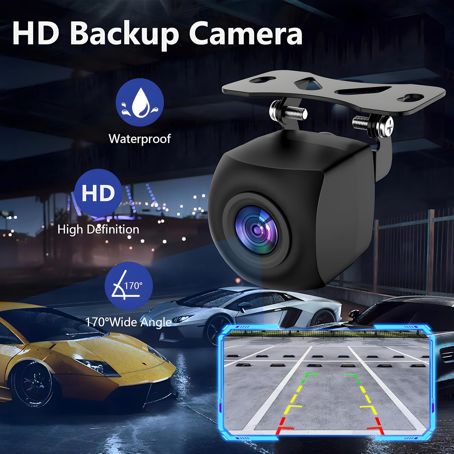 Bezdrátové CarPlay pro vozidla, 7" HD GPS navigace přenosné auto stereo dotyková obrazovka s Apple CarPlay, Android Auto, zpětná kamera, auto audio přijímač s hlasovým ovládáním, Mirror Link, Bluetooth