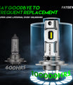 2 Stück 50W 10000 Lumen Auto Scheinwerferlampe, H7 LED Lampe