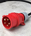 CEE 16A Industrial Plug to Schuko Socket 230V Rubber Cable IP44