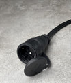 CEE 16A Industrial Plug to Schuko Socket 230V Rubber Cable IP44
