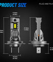 2 Stykker 100W 24000 Lumen Bil Hovedlyspærer, H7 H11 9005 9006 H4 LED Pærer