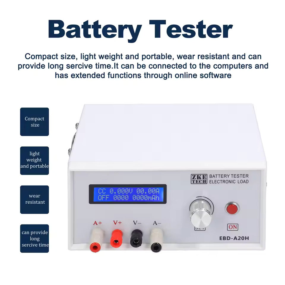 NOEIFEVO EBD-A20H Batterietester 0-30 V 0,01-20 A 200 W Multifunktions-Lade- und Entladegerät, DE Unterstützt PC-Online-Softwaresteuerung