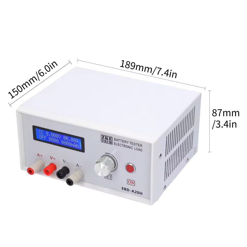 NOEIFEVO EBD-A20H Batterietester 0-30 V 0,01-20 A 200 W Multifunktions-Lade- und Entladegerät, DE Unterstützt PC-Online-Softwaresteuerung