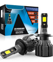 2 kpl 72W 10000LM Lumen Auton Ajovalopurkaus, H1 H3 H7 H11 880 881 9005 9006 9012 H4 H13 9004 9007 LED Lamppu