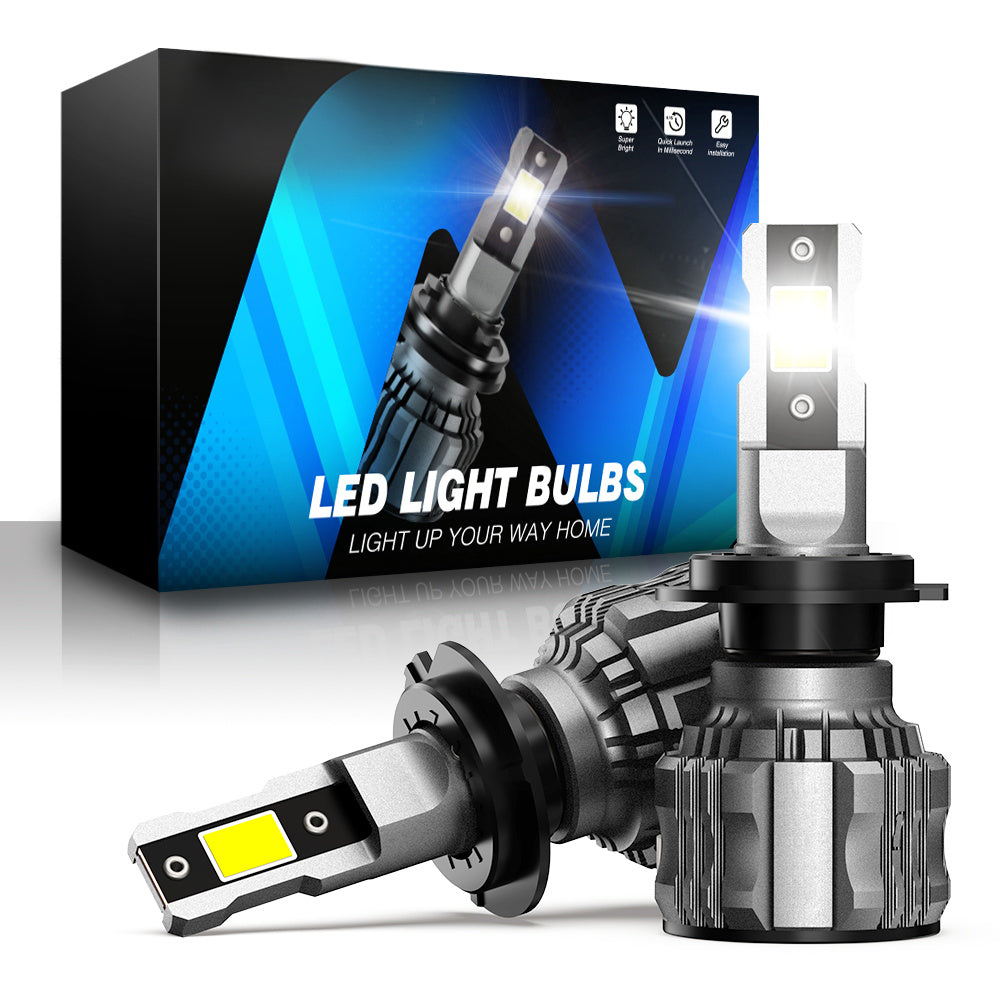 2 Stück 72W 16000LM Lumen Auto Scheinwerferlampe,  H7 H11 9005 9006 H4 LED Lampe