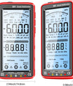 681 Digital multimeter, multifunktionellt mätinstrument, uppladdningsbar, AC/DC-spänning, beröringsfri spänningstestare, LCD-skärm, strömtång