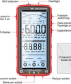 681 Digital multimeter, multifunktionellt mätinstrument, uppladdningsbar, AC/DC-spänning, beröringsfri spänningstestare, LCD-skärm, strömtång
