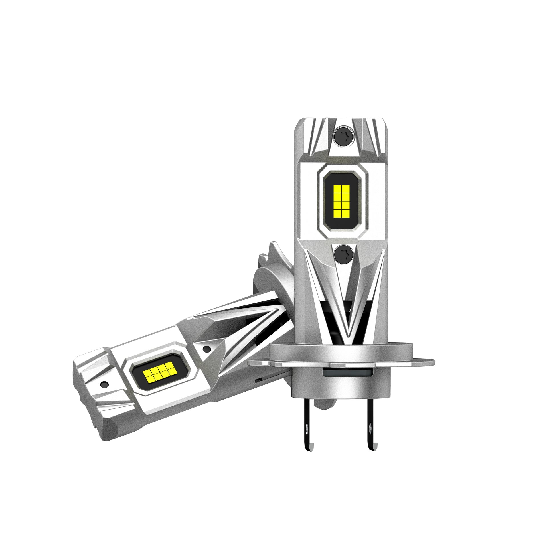 NOEIFEVO H7 H11 H4 9005 9006 Hovedlyspærer, 80W 12V, 6500K Hvit, Høy- og Lavstråle, 2 Stykker Bil Lamper