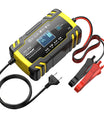 טען סוללות לרכב 12V 8A / 24V 4A, מטען תיקון בדחפים לכל סוללות העופרת-חומצה, AGM, GEL ולמחזור עמוק ב-12V ו-24V