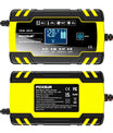 טען סוללות לרכב 12V 8A / 24V 4A, מטען תיקון בדחפים לכל סוללות העופרת-חומצה, AGM, GEL ולמחזור עמוק ב-12V ו-24V