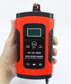 12V 6A Auto-Motorrad-Batterie-Ladegerät, Intelligentes Multifunktions-Reparatur-Batterie-Ladegerät mit Temperatur-Erkennung für Blei-Säure-AGM-Gel-Tiefzyklus-Batterien
