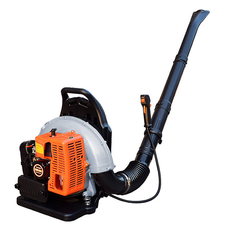 Rucksack Benzin-Laubbläser, 65CC Motor, 2,7KW Leistung, 1,8L Tank, Luftgekühlt für Schnee-, Laub- und Staubentfernung