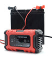 NOEIFEVO 6A Autobatterie Ladegerät, 12V Smart vollautomatische KFZ Batterieladegerät mit Temperaturkompensation für Auto LKW Motorrad Rasenmäher Boot Marine Batterien