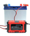 NOEIFEVO 6A Autobatterie Ladegerät, 12V Smart vollautomatische KFZ Batterieladegerät mit Temperaturkompensation für Auto LKW Motorrad Rasenmäher Boot Marine Batterien