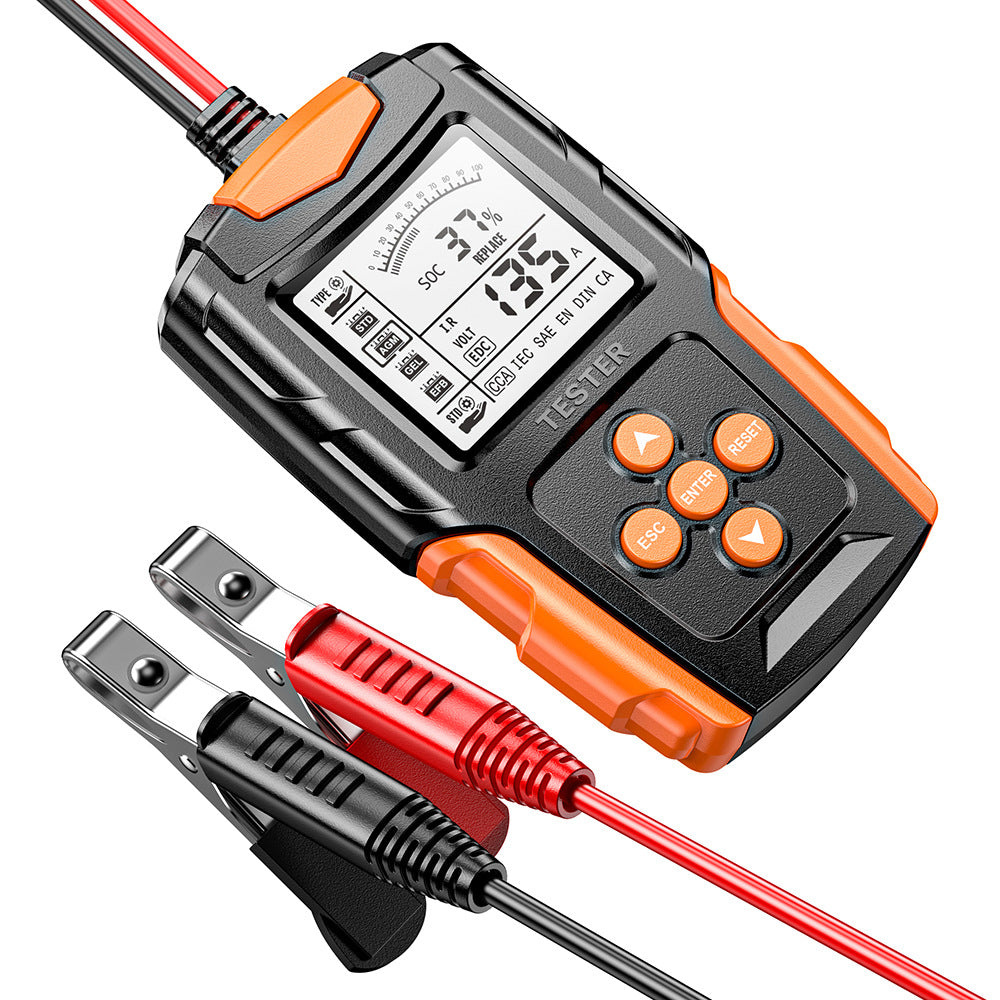 NOEIFEVO Bilbatteritester 12V 24V Belastningstester, CCA Bilbatteri Tester Generator Tester til Køretøjer Digital Bilbatterianalysator Opladerkurbelsystem Tester til Personbiler-Lastebiler ATV Bil Båd.