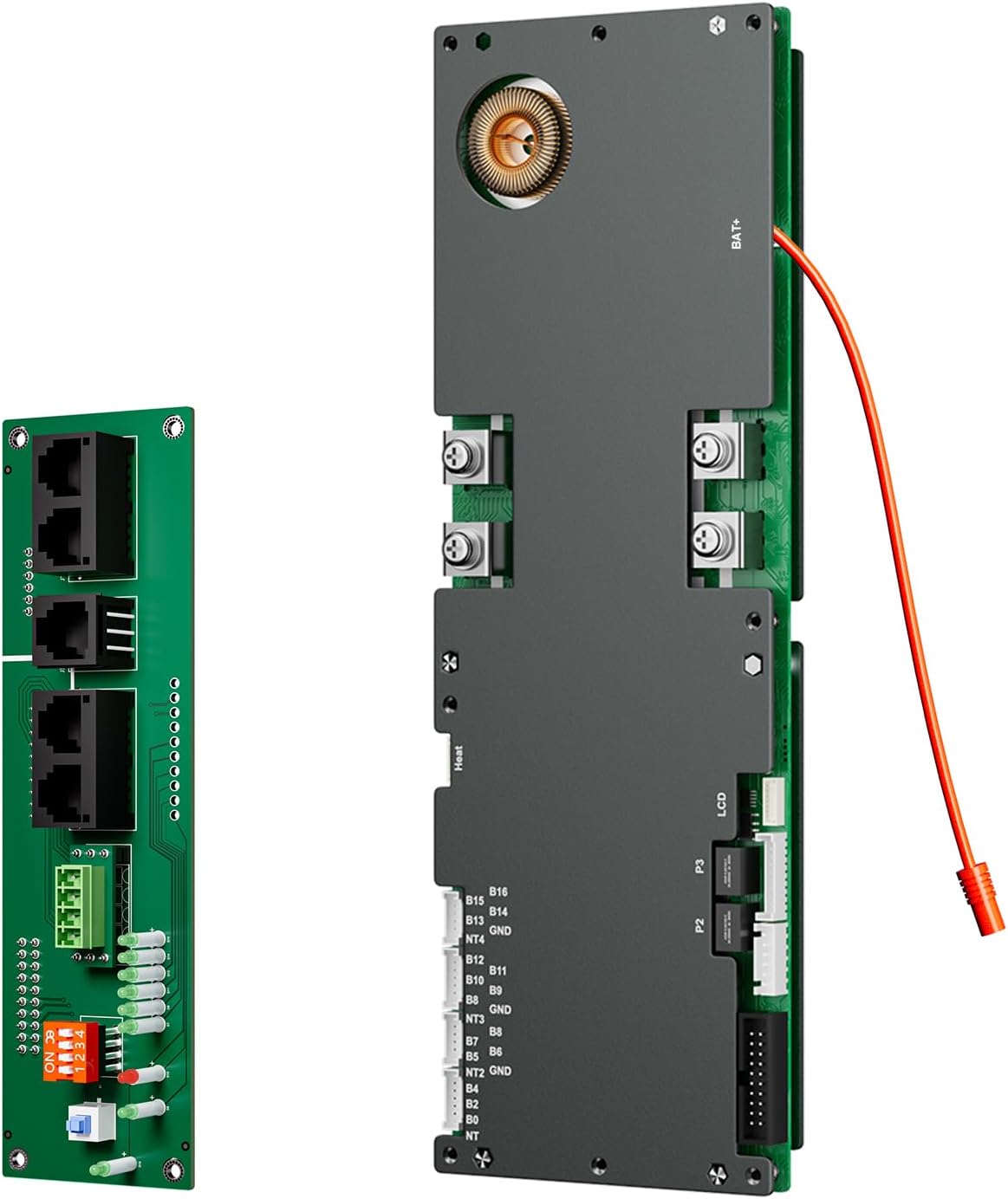 BMS 8S-16S 24V-48V 100A/150A מערכת אחסון אנרגיה ביתית BMS 1A/2A איזון פעיל Bluetooth משולב עם RS485 CAN למערכת סולארית