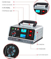 Caricabatterie intelligente 12V 30A / 24V 15A, caricabatterie per auto con funzione di mantenimento e riparazione a impulsi intelligenti per auto, camion, barca e moto