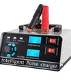 Caricabatterie intelligente 12V 30A / 24V 15A, caricabatterie per auto con funzione di mantenimento e riparazione a impulsi intelligenti per auto, camion, barca e moto