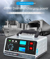 Caricabatterie intelligente 12V 30A / 24V 15A, caricabatterie per auto con funzione di mantenimento e riparazione a impulsi intelligenti per auto, camion, barca e moto