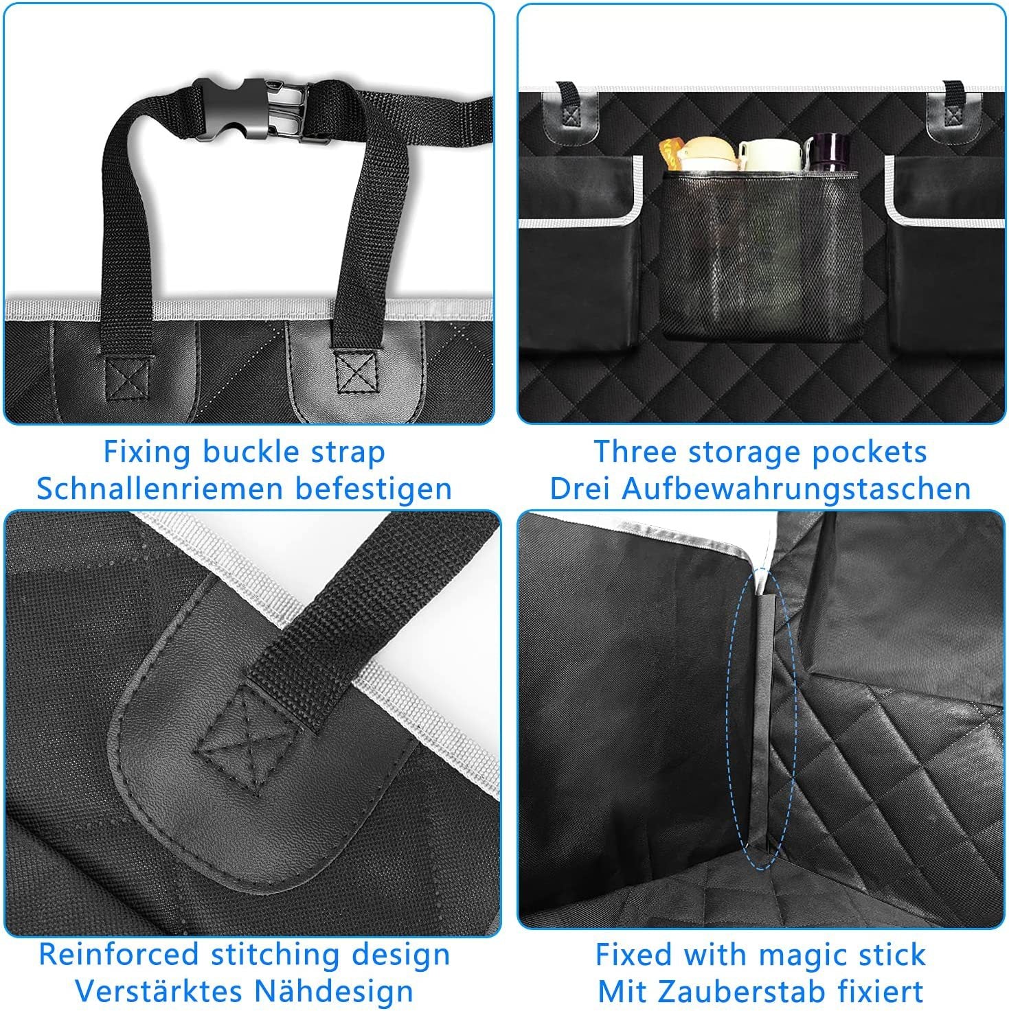NOEIFEVO Pet Cargo Liner Scratch-Proof Waterproof SUV Trunk Mat for Dogs – Anti-Slip & Durable