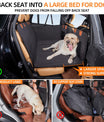 NOEIFEVO CA05 Dog Car Seat Cover Hard-Back Pet Bench Protector with Side Flaps & Viewing Window – Scratch-Resistant & Water-Repellent