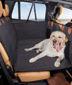 NOEIFEVO CA05 Dog Car Seat Cover Hard-Back Pet Bench Protector with Side Flaps & Viewing Window – Scratch-Resistant & Water-Repellent