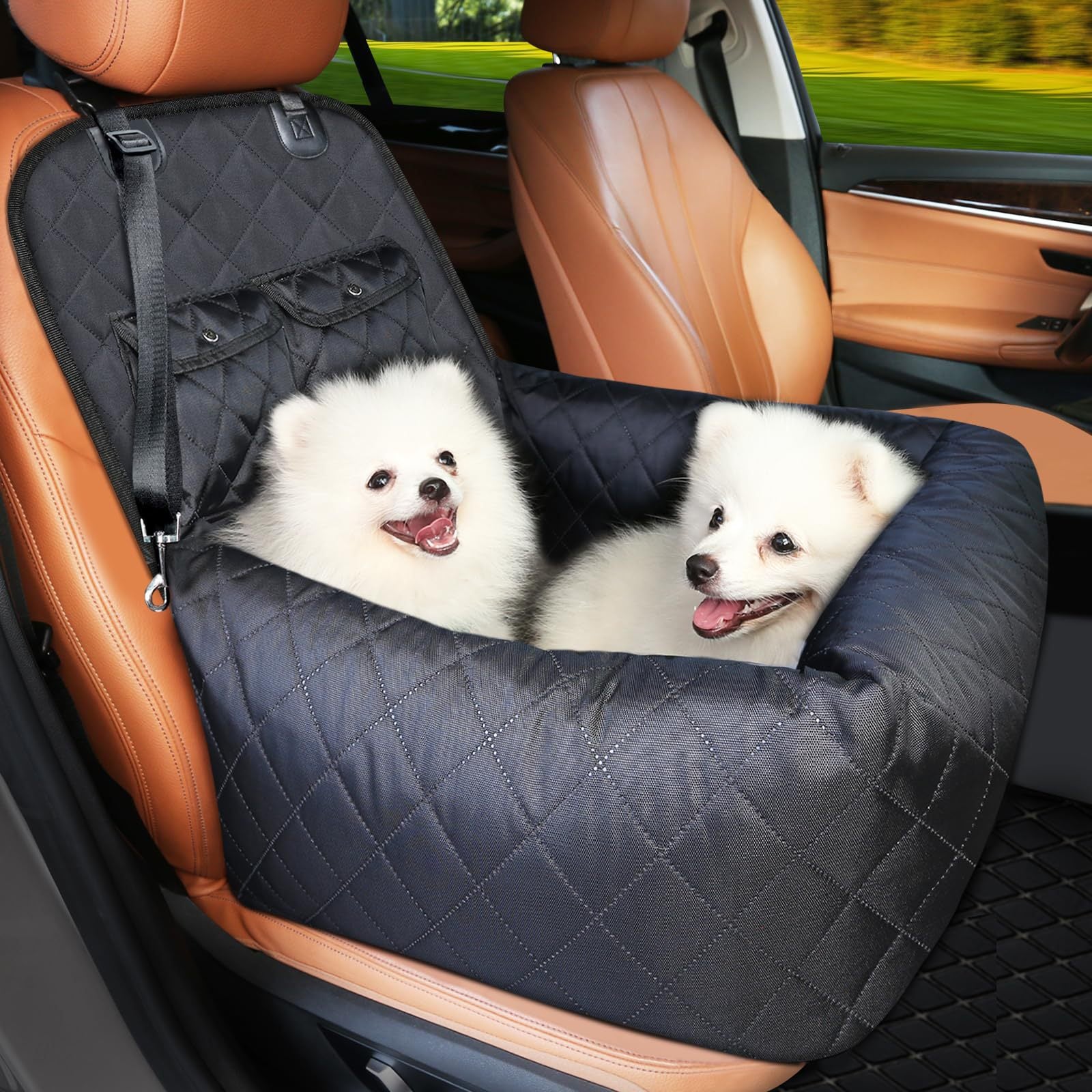 NOEIFEVO CA11 Dog Car Seat Central Pet Car Bed - Portable Pet Carrier for Dogs & Cats, Safety Travel Bag