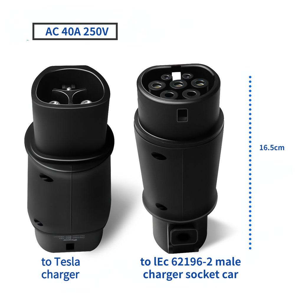 EV Adapter Tesla to Type 2, Converter for Tesla Charging Port to Type 2 Charging Port