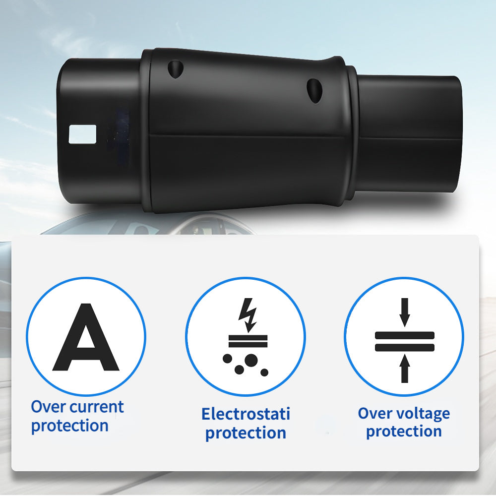 EV Adapter Tesla to Type 2, Converter for Tesla Charging Port to Type 2 Charging Port