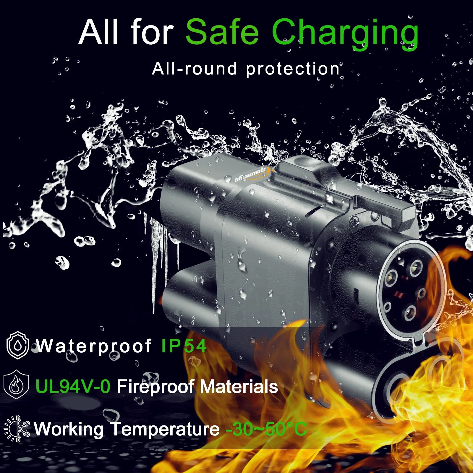 Adaptador de cargador EV NOEIFEVO CCS2 a CCS1, adaptador de cargador EV CCS2 a CCS1, adaptador DC AC 350A 350kW 1000V para vehículos eléctricos, utiliza el cargador CCS2 Tipo 2 para cargar un vehículo eléctrico CCS1 Tipo 1