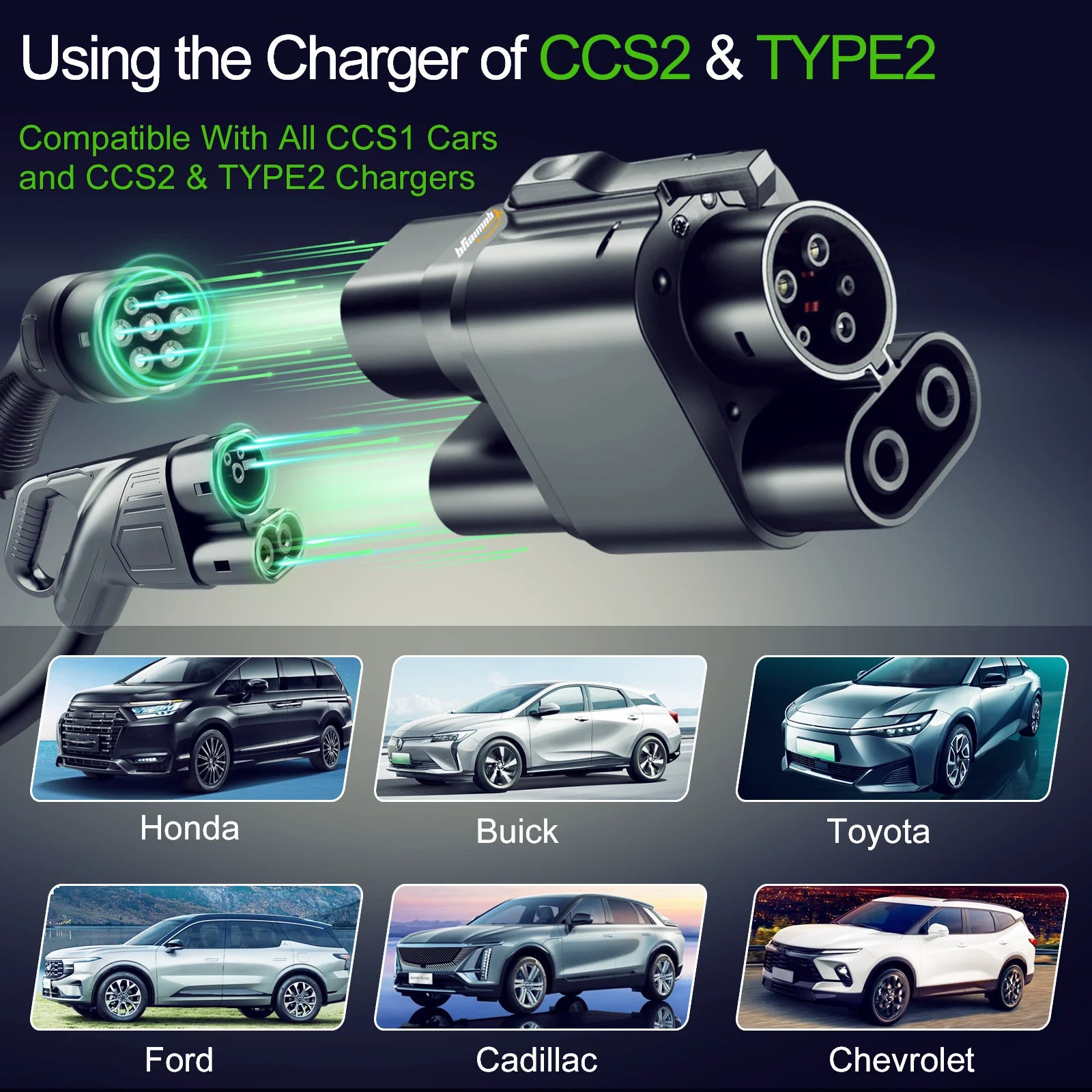 Adaptador de cargador EV NOEIFEVO CCS2 a CCS1, adaptador de cargador EV CCS2 a CCS1, adaptador DC AC 350A 350kW 1000V para vehículos eléctricos, utiliza el cargador CCS2 Tipo 2 para cargar un vehículo eléctrico CCS1 Tipo 1