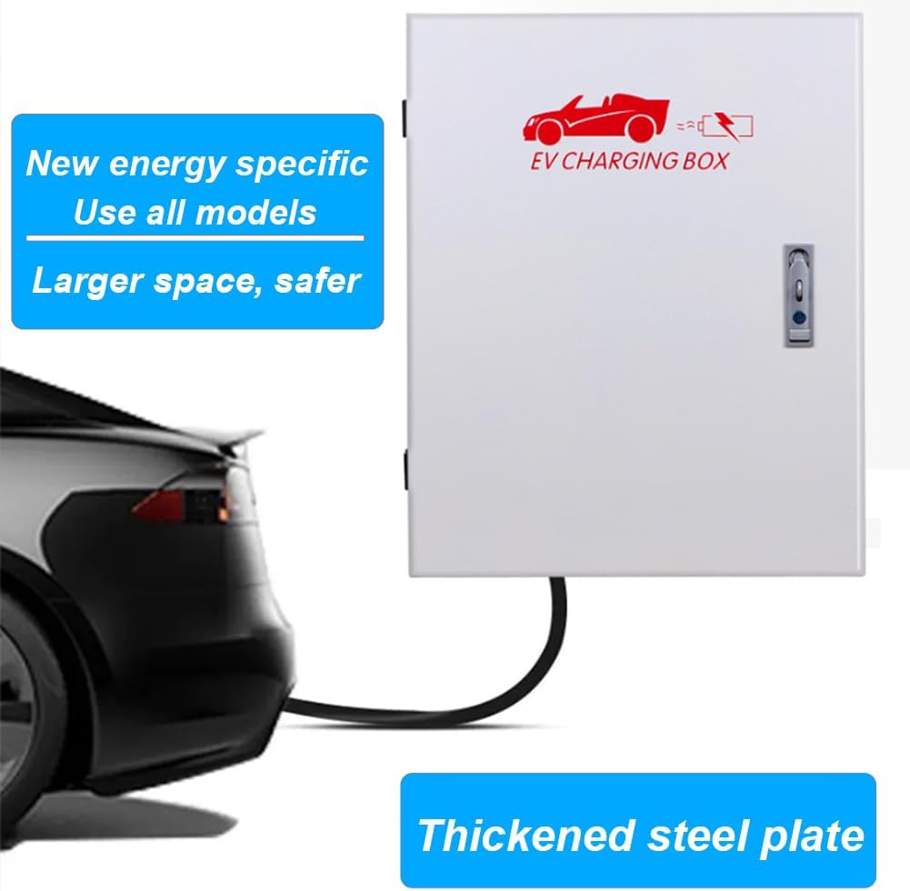 NOEIFEVO EV Wallbox Protective Enclosure - Universal, Weatherproof & Anti-Theft with Storage Hooks