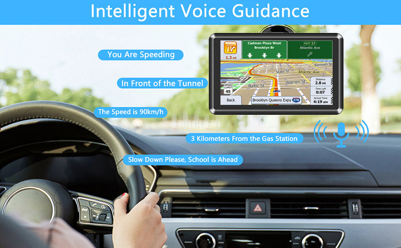 NOEIFEVO Q5 GPS navigace, 5palcový dotykový displej s mapami Evropy, 8GB ROM + 256MB RAM, více jazyková podpora, FM přenos, pro osobní automobily/dodávky/nákladní auta